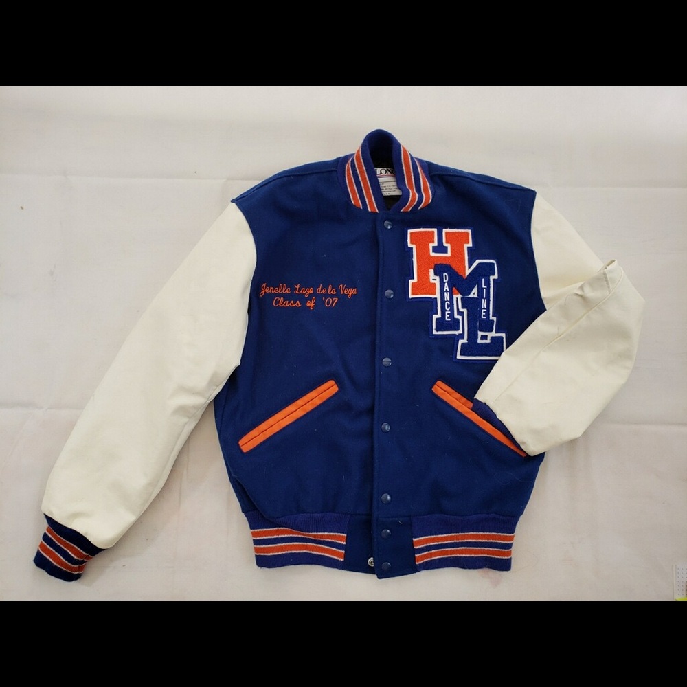 Letterman jacket. Leather sleeves. Dance line 2007